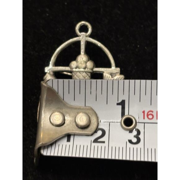 CREED 925 Sterling Silver Vintage Fish & Bread Christian Brooch Pin - Picture 4 of 4